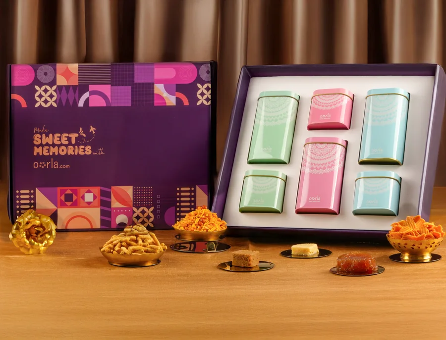 The Festive Flavours hamper, photographed